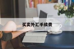 买卖外汇手续费(买卖外汇手续费怎么收)